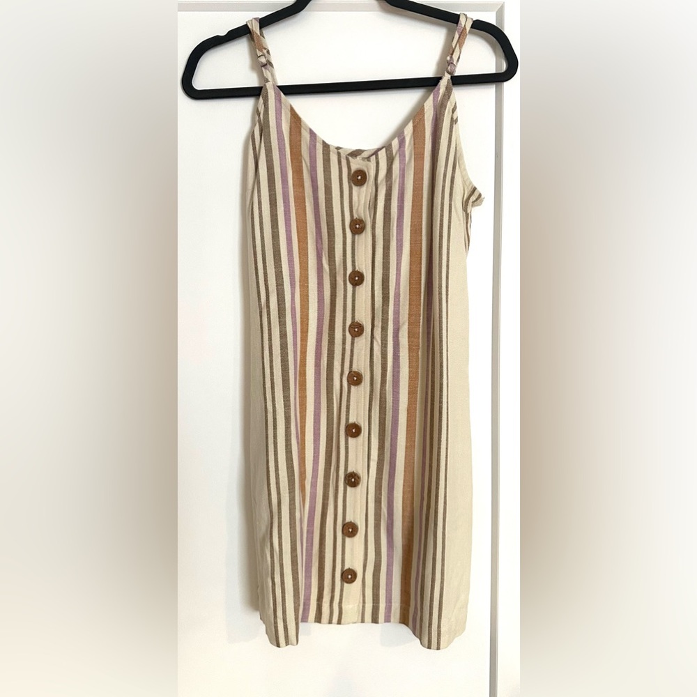 Rip Curl Striped Button-Down Dress